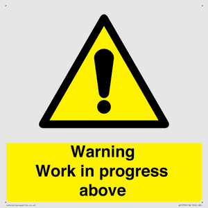 WC5790: Warning Work in progress above