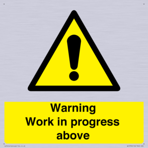 WC5790: Warning Work in progress above