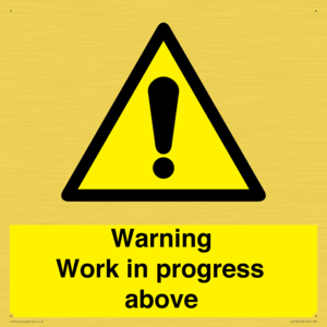 WC5790: Warning Work in progress above
