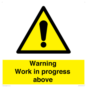 WC5790: Warning Work in progress above