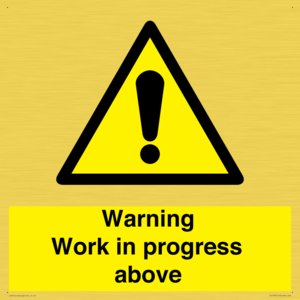 WC5790: Warning Work in progress above