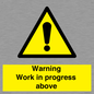 WC5790: Warning Work in progress above