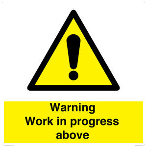 WC5790: Warning Work in progress above