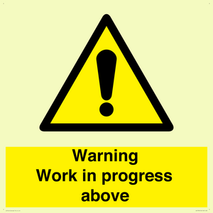 WC5790: Warning Work in progress above