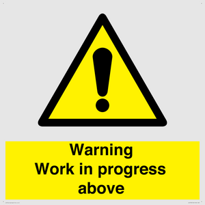 WC5790: Warning Work in progress above