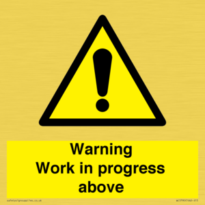 WC5790: Warning Work in progress above