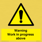 WC5790: Warning Work in progress above