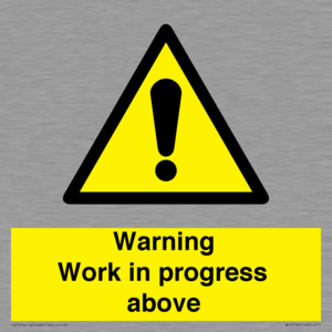WC5790: Warning Work in progress above