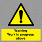 WC5790: Warning Work in progress above