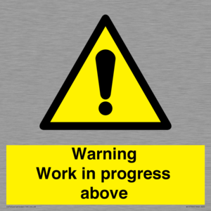 WC5790: Warning Work in progress above