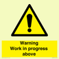 WC5790: Warning Work in progress above