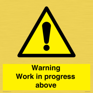 WC5790: Warning Work in progress above