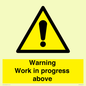 WC5790: Warning Work in progress above