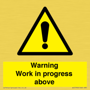 WC5790: Warning Work in progress above