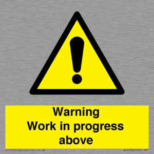 WC5790: Warning Work in progress above