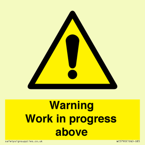 WC5790: Warning Work in progress above