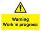WC5794: Warning Work in progress