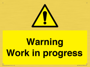 WC5794: Warning Work in progress