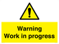 WC5794: Warning Work in progress