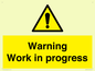 WC5794: Warning Work in progress