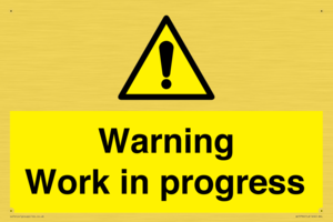 WC5794: Warning Work in progress