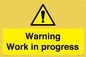 WC5794: Warning Work in progress
