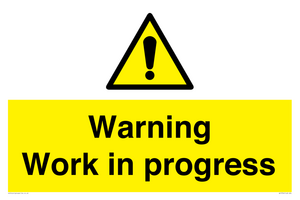 WC5794: Warning Work in progress