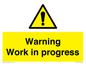 WC5794: Warning Work in progress