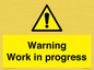 WC5794: Warning Work in progress