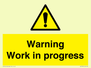 WC5794: Warning Work in progress