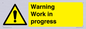 WC5794: Warning Work in progress