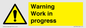 WC5794: Warning Work in progress