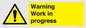 WC5794: Warning Work in progress