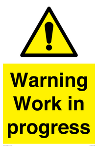 WC5794: Warning Work in progress