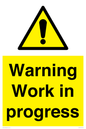 WC5794: Warning Work in progress