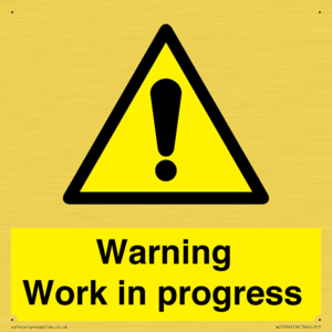 WC5794: Warning Work in progress