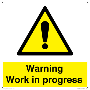 WC5794: Warning Work in progress