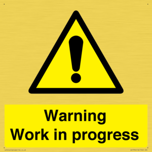 WC5794: Warning Work in progress