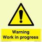 WC5794: Warning Work in progress