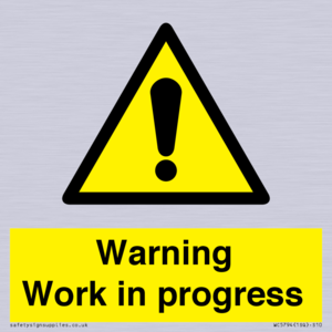 WC5794: Warning Work in progress