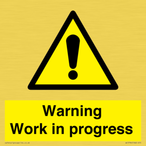 WC5794: Warning Work in progress
