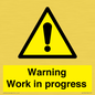 WC5794: Warning Work in progress