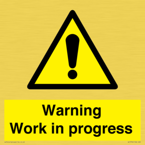 WC5794: Warning Work in progress