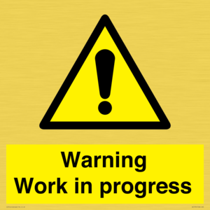 WC5794: Warning Work in progress