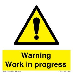 WC5794: Warning Work in progress