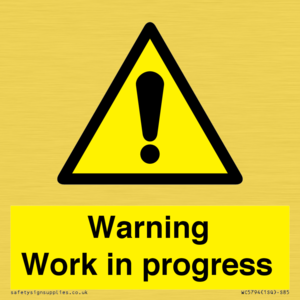 WC5794: Warning Work in progress
