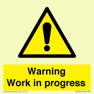 WC5794: Warning Work in progress