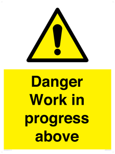 WC5795: Danger Work in progress above