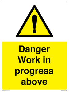 WC5795: Danger Work in progress above
