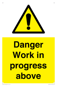 WC5795: Danger Work in progress above